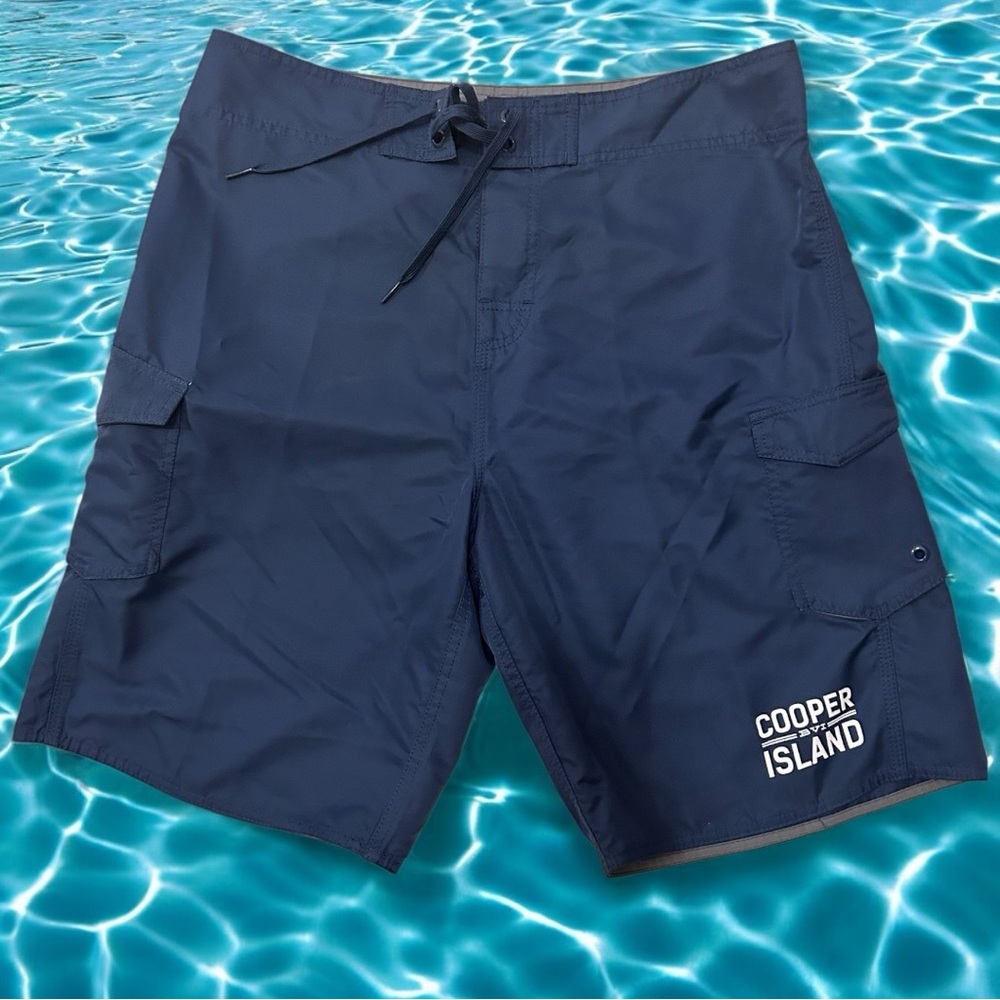 Men's Navy Swim Shorts Size 34 Board Shorts